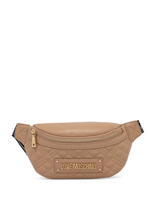 Love Moschino quilted-design belt bag - Brown