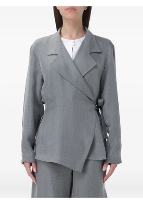 Giorgio Armani tied-waist jacket - Grey