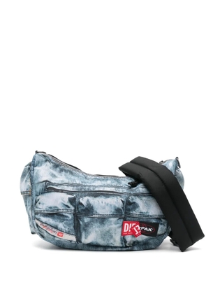 Eastpak x Diesel denim-effect shoulder bag - Blue