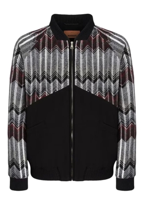 Missoni chevron zipped jacket - Black