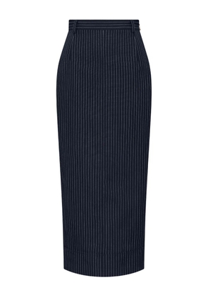 Thom Browne pinstripe high-waist skirt - Blue