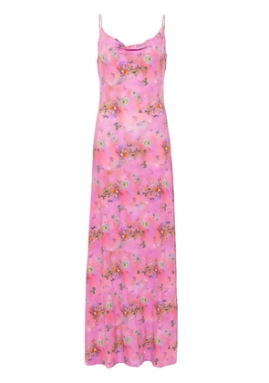Maccapani Ita floral-print maxi dress - Pink