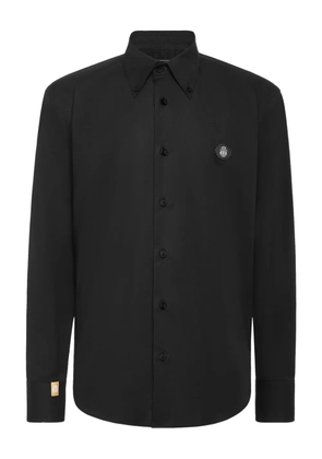 Billionaire logo-patch shirt - Black