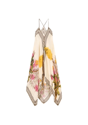 Blumarine floral print V-neck dress - Neutrals