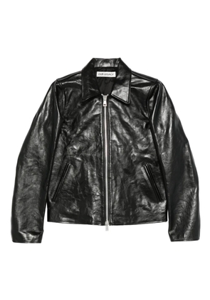 OUR LEGACY leather zip-front jacket - Black