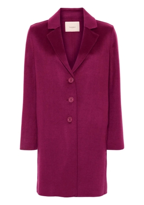 TWINSET logo-patch coat - Pink