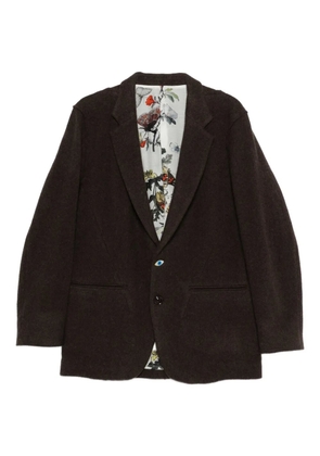 Undercover button single-breasted blazer - Brown