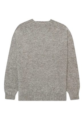 Sunspel melange crew neck sweater - Grey
