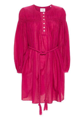 MARANT ÉTOILE Adeliani pintuck-detail dress - Pink