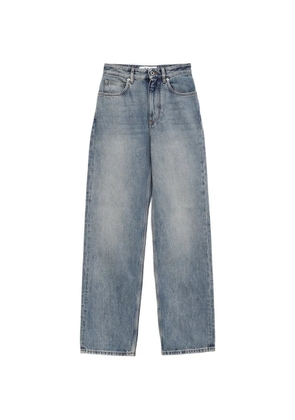 LOEWE embroidery denim jeans - Blue