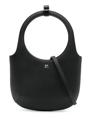 Courrèges Holy leather tote bag - Black