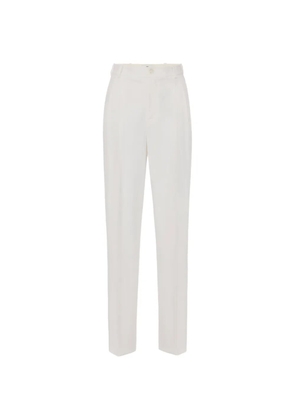 Elisabetta Franchi darts gabardine trousers - White