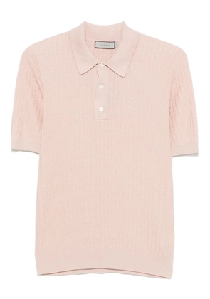 Canali fine-knit polo shirt - Pink