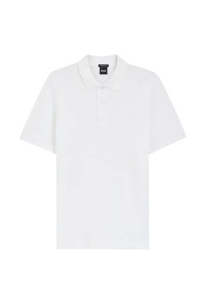 BOSS button-fastening polo shirt - White