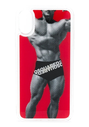 DSQUARED2 happy leaf logo boxers iPhoneX case