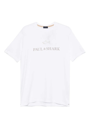 Paul & Shark logo-print cotton T-shirt - White
