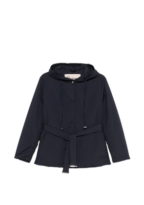 Herno hooded belted jacket - Blue
