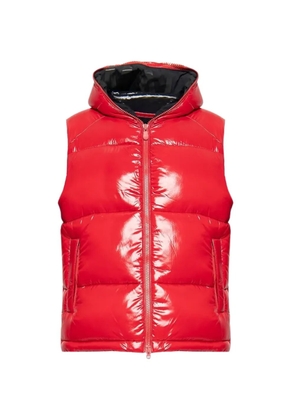 Save The Duck hooded padded gilet - Red