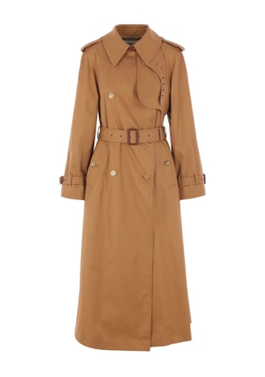 Chloé double-breasted belted trench coat - Brown