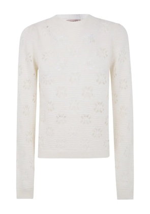 TWINSET open-knit sweater - White
