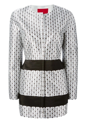 Moncler chain print coat - Black