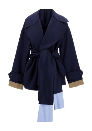 Jejia belted-wrap coat - Blue