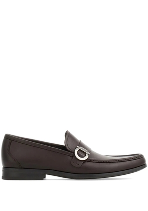 Ferragamo Gancini leather loafers - Brown
