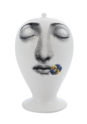 Fornasetti face print vase - White