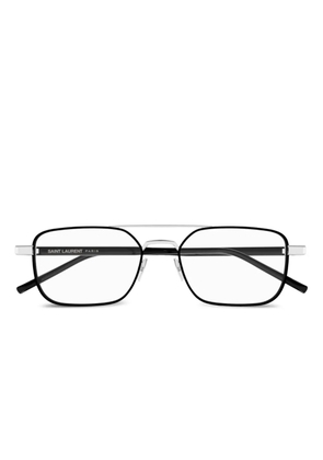 Saint Laurent Eyewear pilot-frame glasses - Black