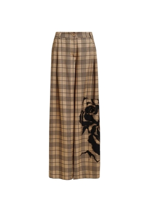 Essentiel Antwerp checked trousers - Neutrals