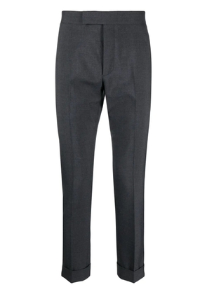 Thom Browne mid-rise skinny-leg tailored trousers - Grey