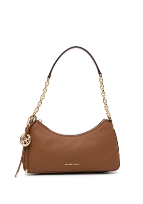 Michael Kors Nolita Medium Pebbled Leather Chain Pochette - Brown