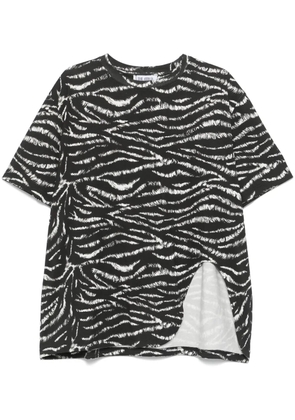 The Attico zebra-print T-shirt - Black