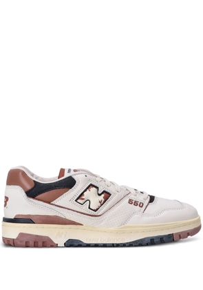 New Balance 550 panelled leather sneakers - White