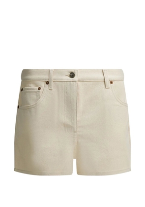 Valentino Garavani logo-patch shorts - Neutrals