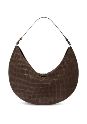 Jacquemus Ovalo leather shoulder bag - Brown
