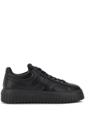 Hogan H-Stripes leather sneakers - Black