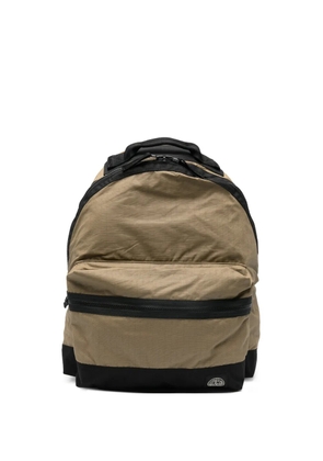 Stone Island logo-patch ripstop backpack - Green