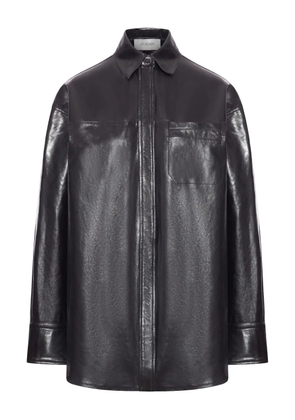 Sportmax patch-pocket classic-collar jacket - Black