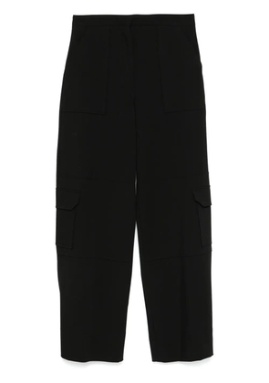 GANNI twill cargo trousers - Black