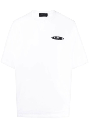 DSQUARED2 logo-print cotton T-shirt - White