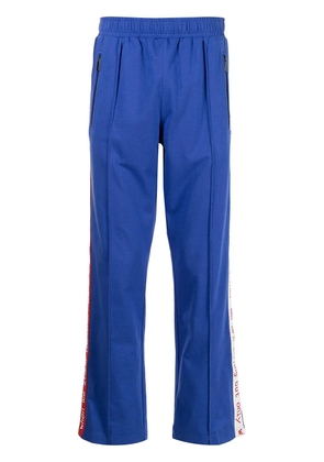 Ports V slogan tape track pants - Blue