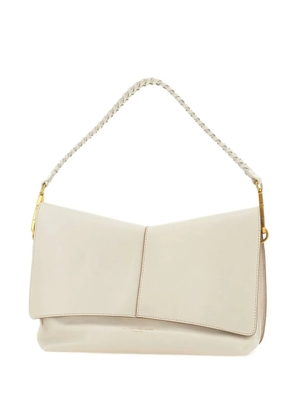 GIANNI CHIARINI Diva braided-handle shoulder bag - Neutrals