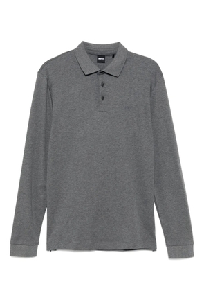 BOSS embroidered-logo polo shirt - Grey