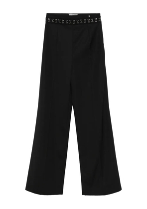 NISSA embellished-waist trousers - Black