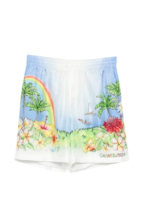 Casablanca Aloha printed shorts - Blue