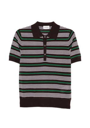 P.A.R.O.S.H. striped polo top - Brown