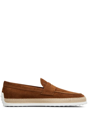 Tod's Gommino suede loafers - Brown
