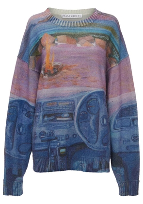 JW Anderson printed jumper - Blue