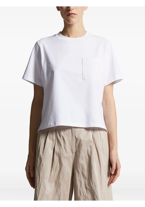 Peserico pocket-embellished T-shirt - White